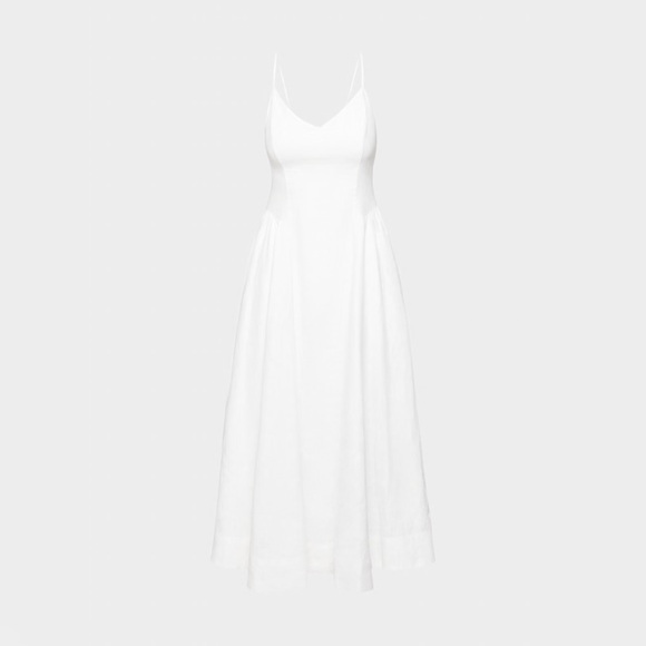 Babaton Technique 100% Linen white princess Dress from Aritzia US6 - Picture 6 of 13